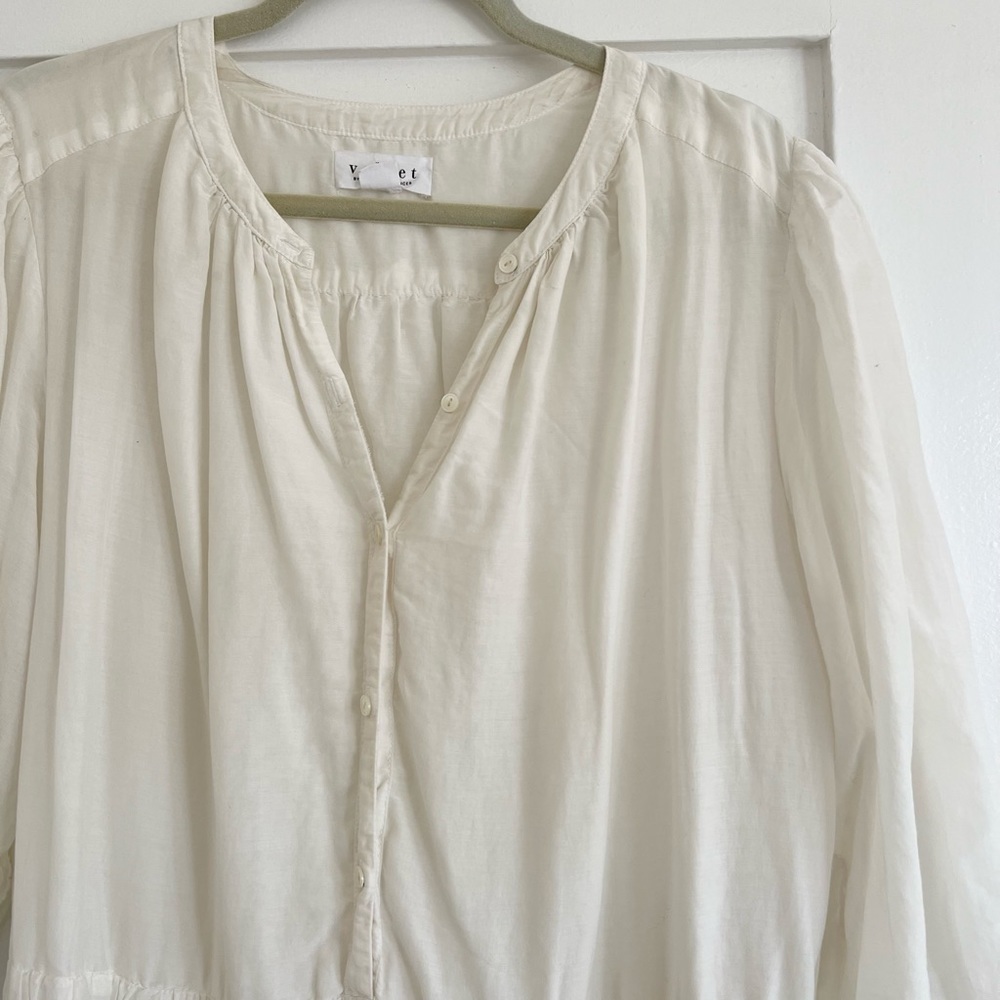 Velvet Jacqueline Puff Sleeve Dress - Picture 4 of 7